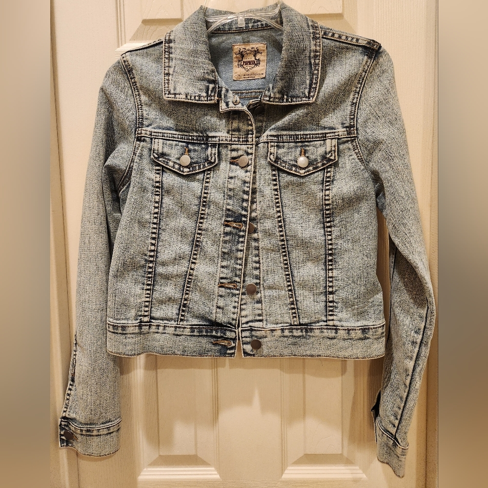 Denim Jacket - Papaya - Medium